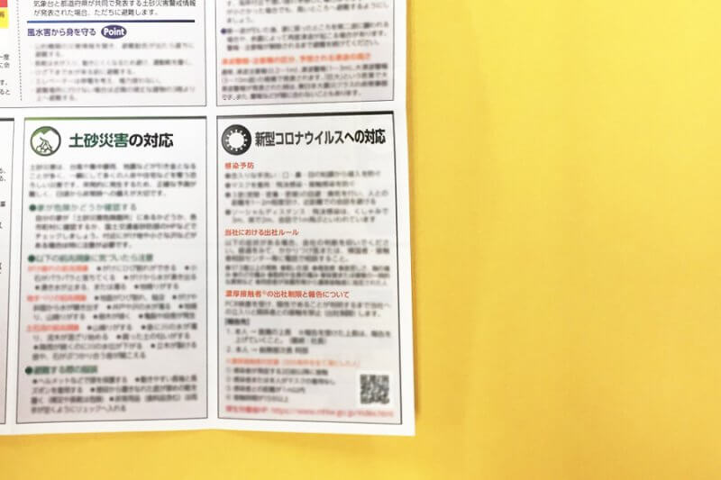 災害対応マニュアル「新型コロナウイルスへの対応」の画像