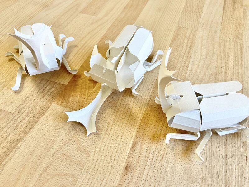 ペーパークラフト昆虫編カブトムシ