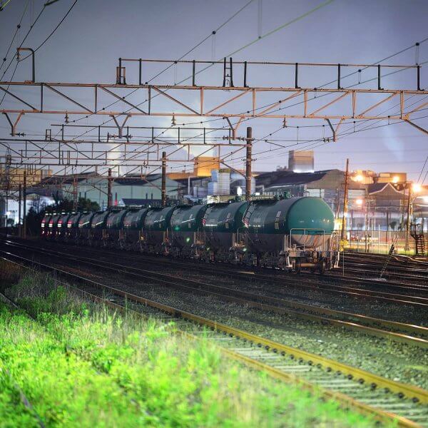 川崎市 京浜工業地帯貨物列車の写真