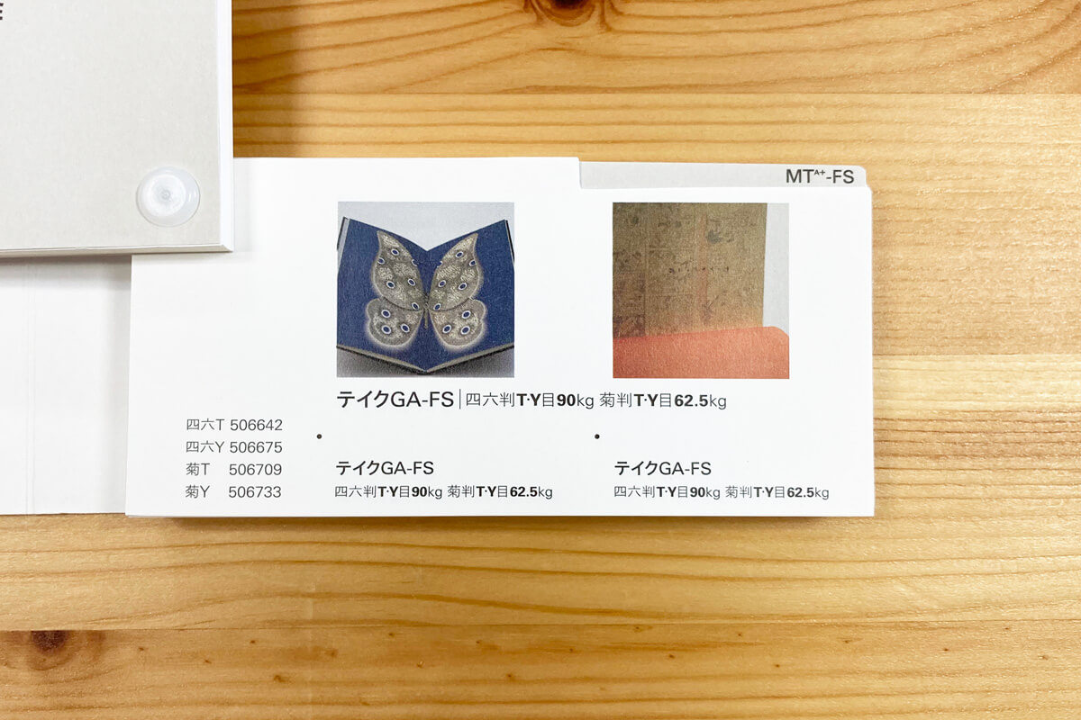 「テイクGA-FS」見本帳の画像